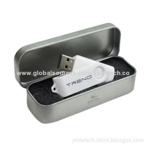 Small Rectangle Tin USB Packaging, Measures 80 x 40 x 20mm
